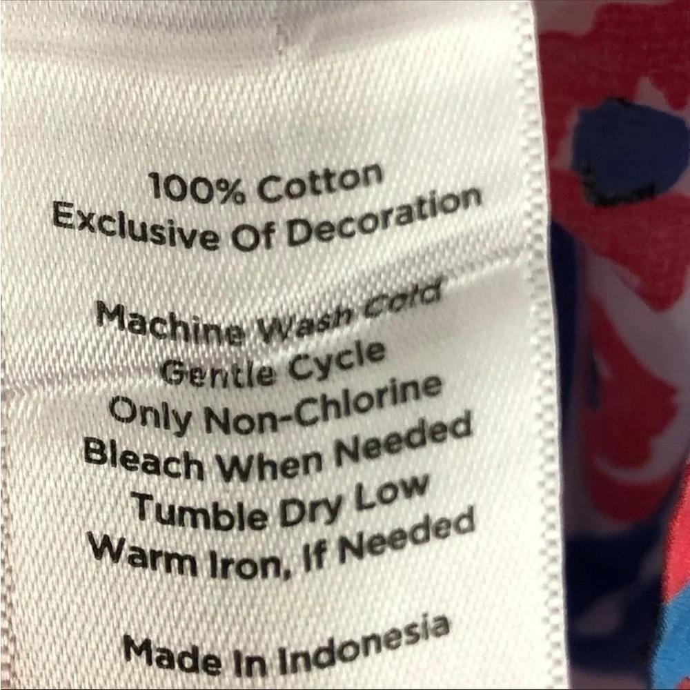 Talbots printed button